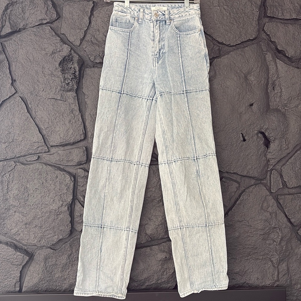 PacSun 90s Boyfriend Patchwork Jeans size 24 with 32 inch inseam